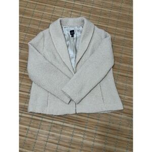 Eileen Fisher Blazer/Coat Beige Woman's Size Large
